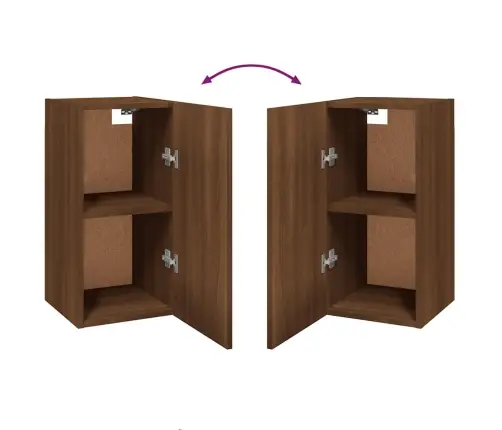 Tv Skapīši, 2 Gab., Brūna Ozola 30,5X30X60 Cm Inženierijas Koks Vidaxl