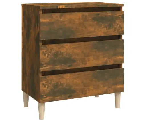 Šoninė Spintelė, Dūminio Ąžuolo Spalvos, 60X35X69cm Mediena