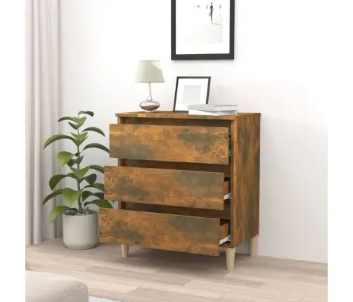 Šoninė Spintelė, Dūminio Ąžuolo Spalvos, 60X35X69cm Mediena