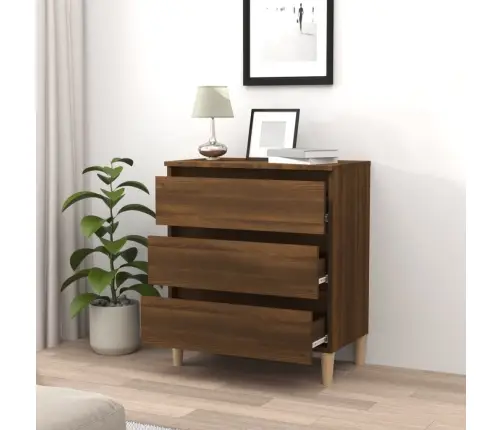 Kumode, Brūna Ozola, 60X35X69 Cm, Inženierijas Koks Vidaxl