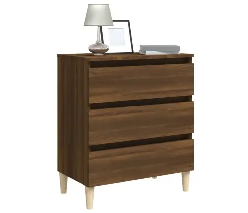 Kumode, Brūna Ozola, 60X35X69 Cm, Inženierijas Koks Vidaxl