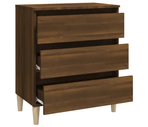 Kumode, Brūna Ozola, 60X35X69 Cm, Inženierijas Koks Vidaxl