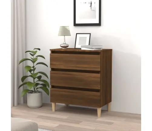 Kumode, Brūna Ozola, 60X35X69 Cm, Inženierijas Koks Vidaxl