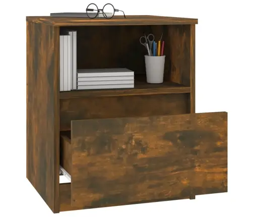 Naktsskapīši, 2 Gab., Ozolkoka, 40X40X50 Cm, Inženierijas Koks Vidaxl