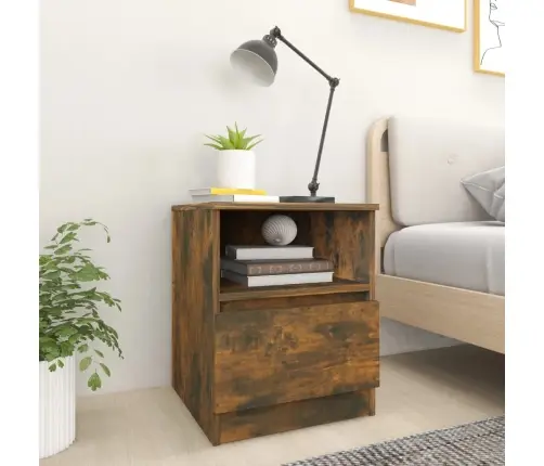 Naktsskapīši, 2 Gab., Ozolkoka, 40X40X50 Cm, Inženierijas Koks Vidaxl