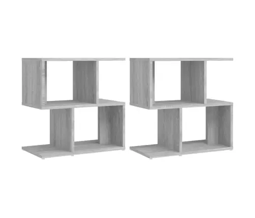 Naktinės Spintelės, 2Vnt., Pilkos Ąžuolo, 50X30X51,5cm Mediena