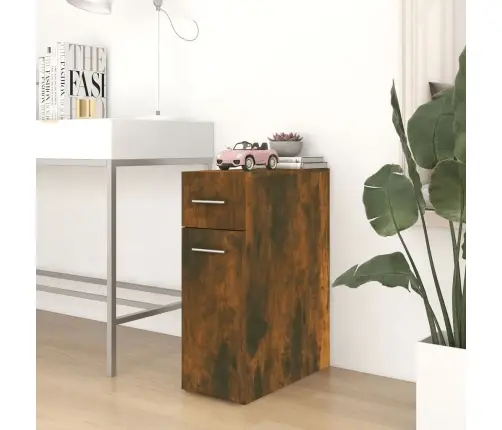 Atvilktņu Skapītis, Ozolkoka, 20X45,5X60 Cm, Inženierijas Koks Vidaxl