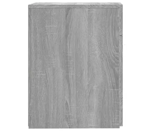 Atvilktņu Skapītis, Pelēcīgs, 20X45,5X60 Cm, Inženierijas Koks Vidaxl