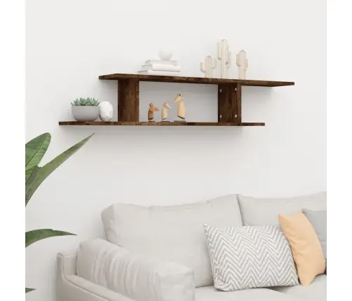 Sienas Tv Plaukts, Ozola Krāsa, 125X18X23 Cm, Inženierijas Koks Vidaxl