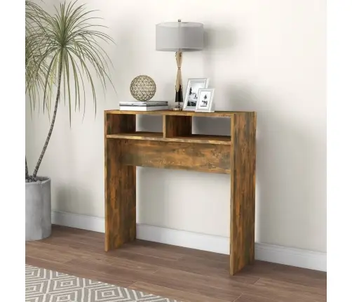 Konsoles Galds, Ozolkoka Krāsa, 78X30X80 Cm, Inženierijas Koks Vidaxl