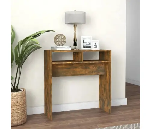 Konsoles Galds, Ozolkoka Krāsa, 78X30X80 Cm, Inženierijas Koks Vidaxl