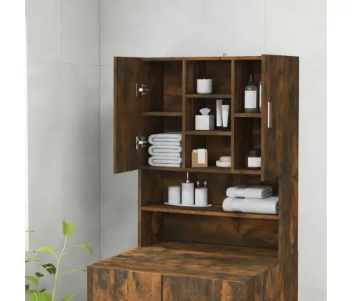 Skalbimo Mašinos Spintelė, Dūminio Ąžuolo, 70,5X25,5X90Cm