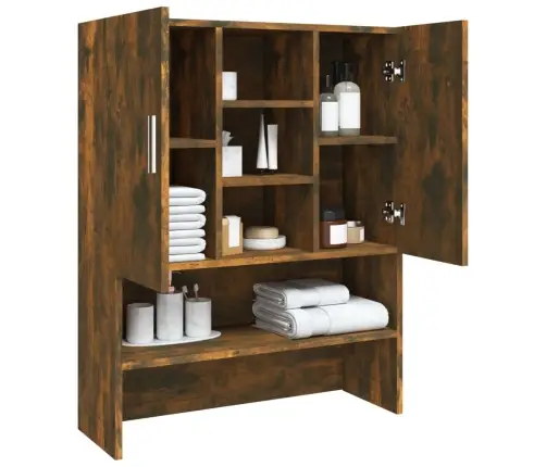 Skalbimo Mašinos Spintelė, Dūminio Ąžuolo, 70,5X25,5X90Cm