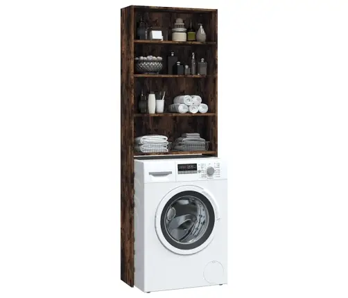 Veļasmašīnas Plaukts, Ozolkoka Krāsa, 64X24X190 Cm Vidaxl