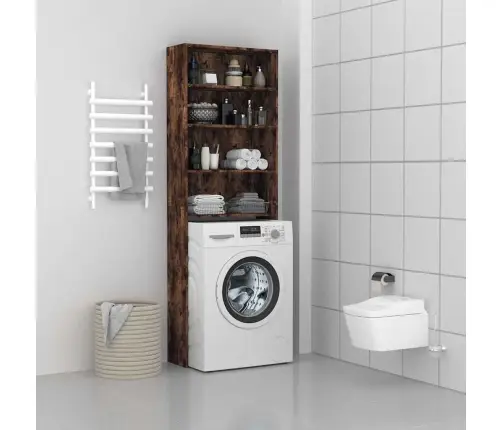 Veļasmašīnas Plaukts, Ozolkoka Krāsa, 64X24X190 Cm Vidaxl