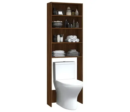 Veļasmašīnas Plaukts, Ozolkoka Krāsa, 64X24X190 Cm Vidaxl