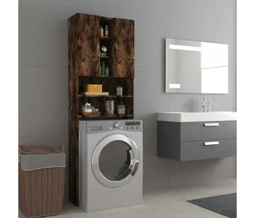 Veļasmašīnas Skapītis, Ozolkoka Krāsa, 64X25,5X190 Cm Vidaxl