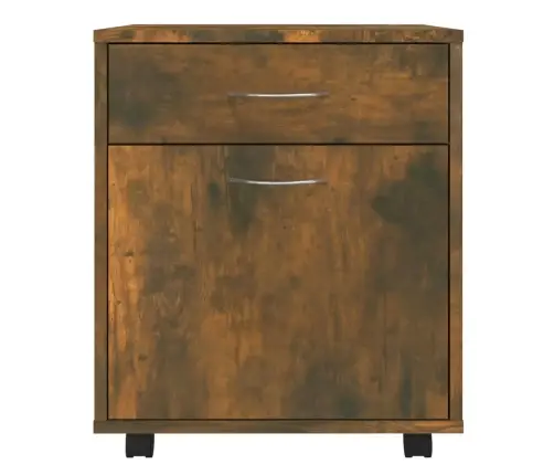 Skapītis Uz Riteņiem, Ozolkoka, 45X38X54 Cm, Inženierijas Koks Vidaxl