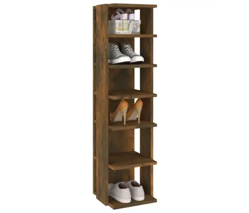 Apavu Plaukts, Ozolkoka Krāsa, 27,5X27X102Cm, Inženierijas Koks Vidaxl