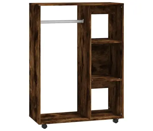 Drabužių Spinta, Dūminio Ąžuolo Spalvos, 80X40X110cm Mediena