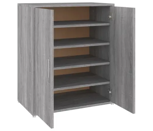 Spintelė Batams, Pilka Ąžuolo, 60X35X70cm Apdirbta Mediena