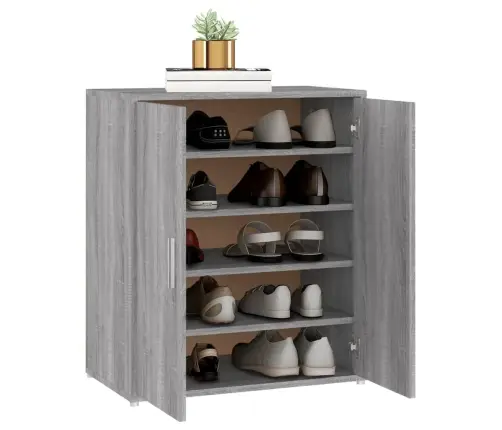 Spintelė Batams, Pilka Ąžuolo, 60X35X70cm Apdirbta Mediena