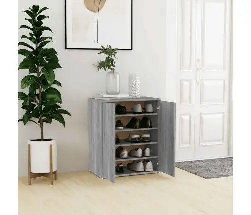 Spintelė Batams, Pilka Ąžuolo, 60X35X70cm Apdirbta Mediena