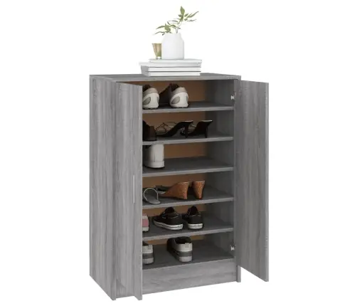 Jalatsikapp, Hall Sonoma Tamm, 60X35X92 cm Tehispuit