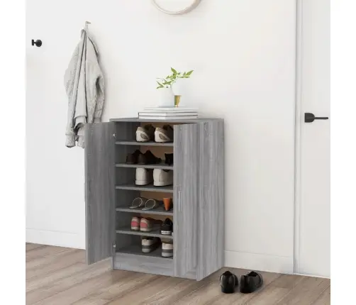 Jalatsikapp, Hall Sonoma Tamm, 60X35X92 cm Tehispuit