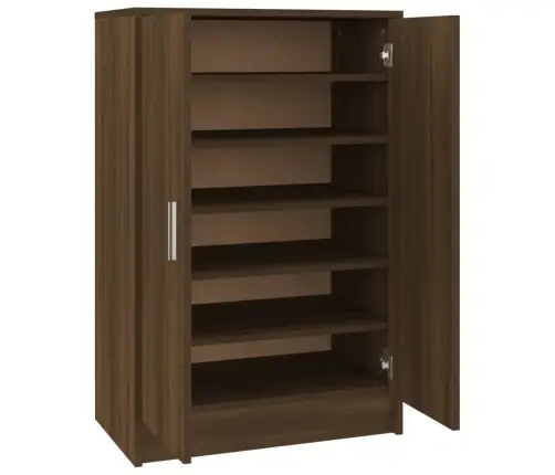 Jalatsikapp, Pruun Tamm, 60X35X92 cm Tehispuit