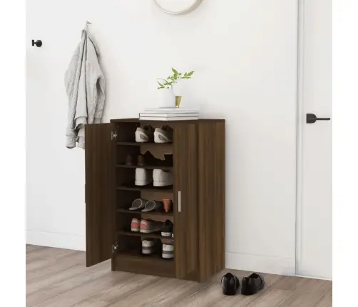 Jalatsikapp, Pruun Tamm, 60X35X92 cm Tehispuit