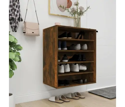 Apavu Plaukts, Ozolkoka Krāsa, 60X35X70 Cm, Inženierijas Koks Vidaxl