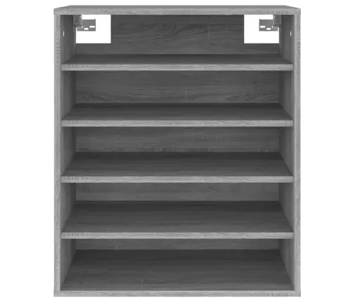 Apavu Plaukts, Pelēcīga Ozola, 60X35X70 Cm, Inženierijas Koks Vidaxl