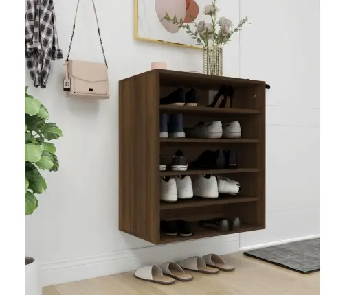 Jalatsikapp, Pruun Tamm, 60X35X70 cm Tehispuit