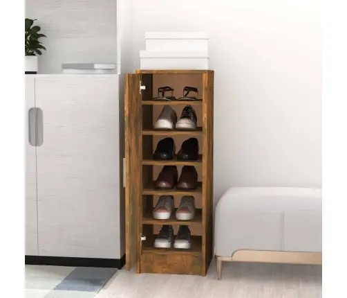 Spintelė Batams, Dūminio Ąžuolo, 32X35X92cm Apdirbta Mediena