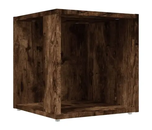 Šoninis Staliukas, Dūminio Ąžuolo, 33X33X34,5cm Mediena