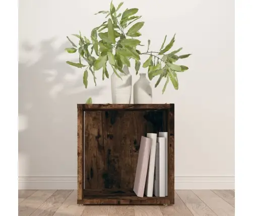 Šoninis Staliukas, Dūminio Ąžuolo, 33X33X34,5cm Mediena