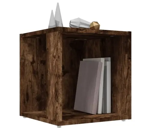 Šoninis Staliukas, Dūminio Ąžuolo, 33X33X34,5cm Mediena