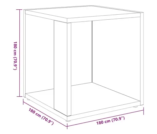 Lisalaud, Hall Sonoma Tamm, 33 X 33 X 34,5 cm Tehispuit