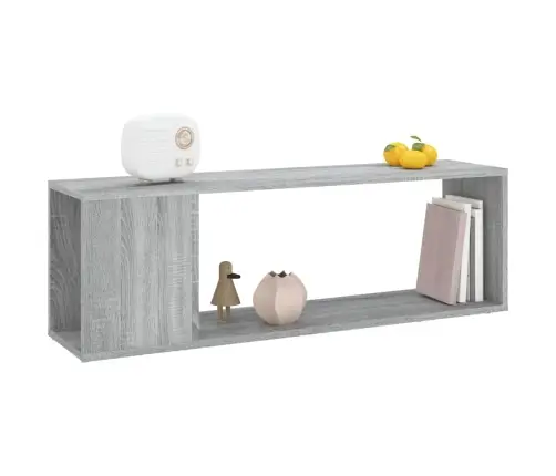 Tv Plaukts, Pelēka Ozolkoka, 100X24X32 Cm, Inženierijas Koks Vidaxl