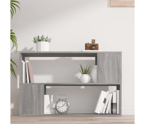 Grāmatu Plaukts, Pelēka Ozola, 100X24X63 Cm, Inženierijas Koks Vidaxl