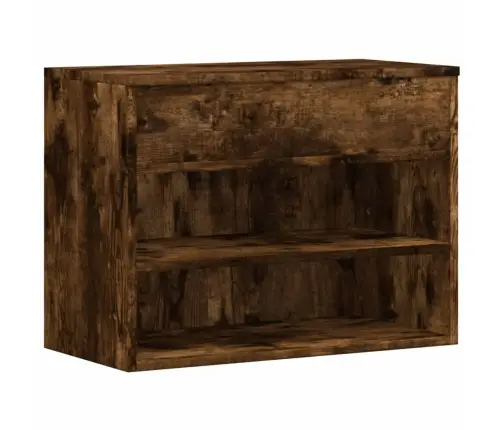 Batų Suoliukas, Dūminio Ąžuolo, 60X30X45cm Apdirbta Mediena