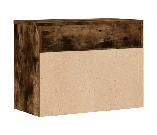 Batų Suoliukas, Dūminio Ąžuolo, 60X30X45cm Apdirbta Mediena