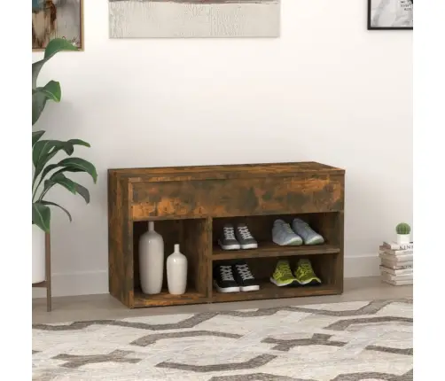 Jalatsipink, Suitsutatud Tamm, 80 X 30 X 45 cm Tehispuit