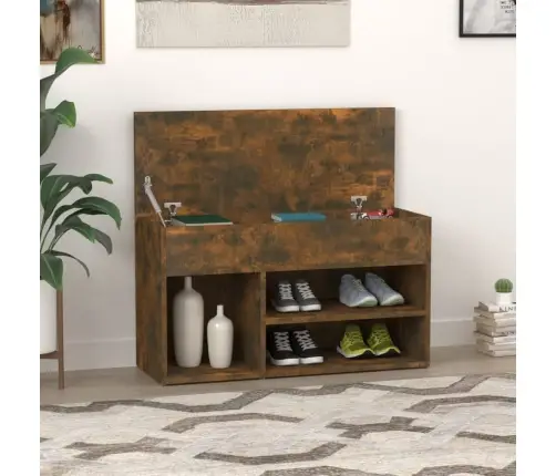 Jalatsipink, Suitsutatud Tamm, 80 X 30 X 45 cm Tehispuit