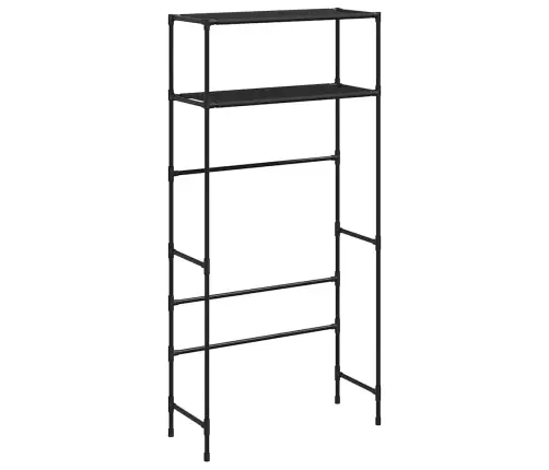 Lentyna Virš Skalbimo Mašinos, Juoda, 69X28X143cm Geležis