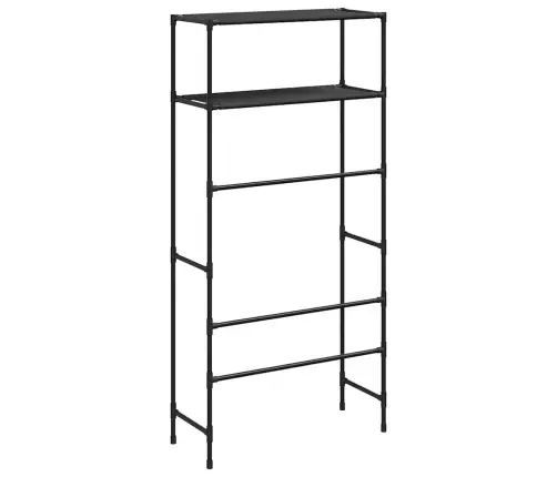 Lentyna Virš Skalbimo Mašinos, Juoda, 69X28X143cm Geležis