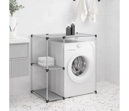 Plaukts Veļasmašīnai, 87X55X90,5 Cm, Pelēks, Dzelzs Vidaxl