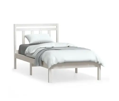 Lovos Rėmas, Baltos Spalvos, 90X200cm Pušies Medienos Masyvas