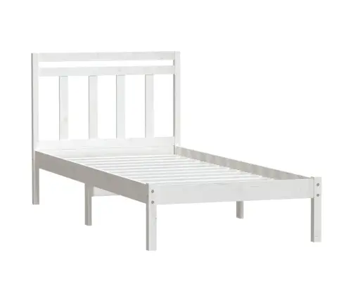Lovos Rėmas, Baltos Spalvos, 90X200cm Pušies Medienos Masyvas
